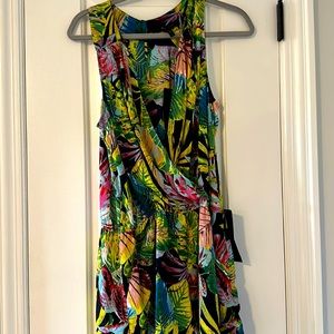 Bcbg Thalia multicolored romper. New with tags.